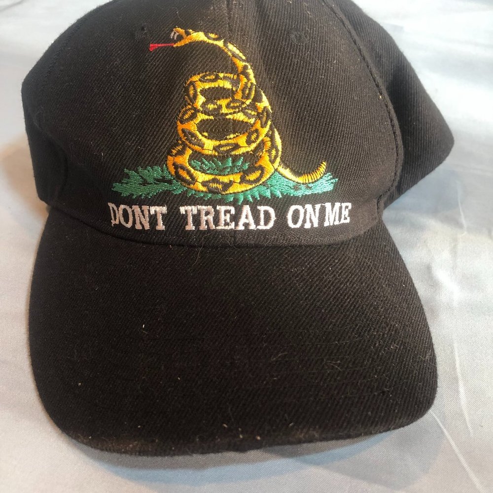 Don't Tread on Me Black Cap King Baseball Cap Hat READ DESCRIPTION